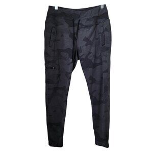 MPG Size M Gray and Black Snake Print Camo Cargo Joggers, Gently Used Condition